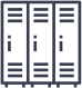 Individual lockers for patients and medical staff